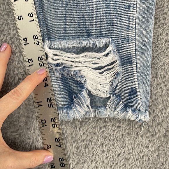 YMI Jeans Women's 5/27 High Rise Ankle Dream Fit Distressed Holes Frayed Cotton - Picture 12 of 15